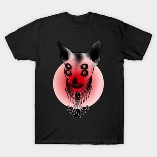 Adri Psycho Doll - Cat in red T-Shirt